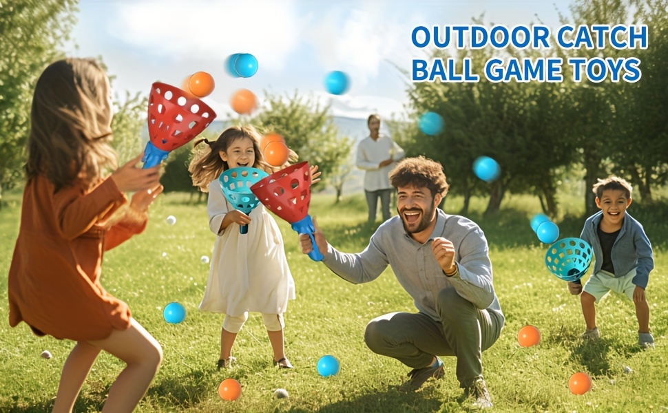 throw and catch ball set 20pcs balls 4pcs catching rackets pass and catch game educational and   sports toy set suitable for   and girls Product details 0