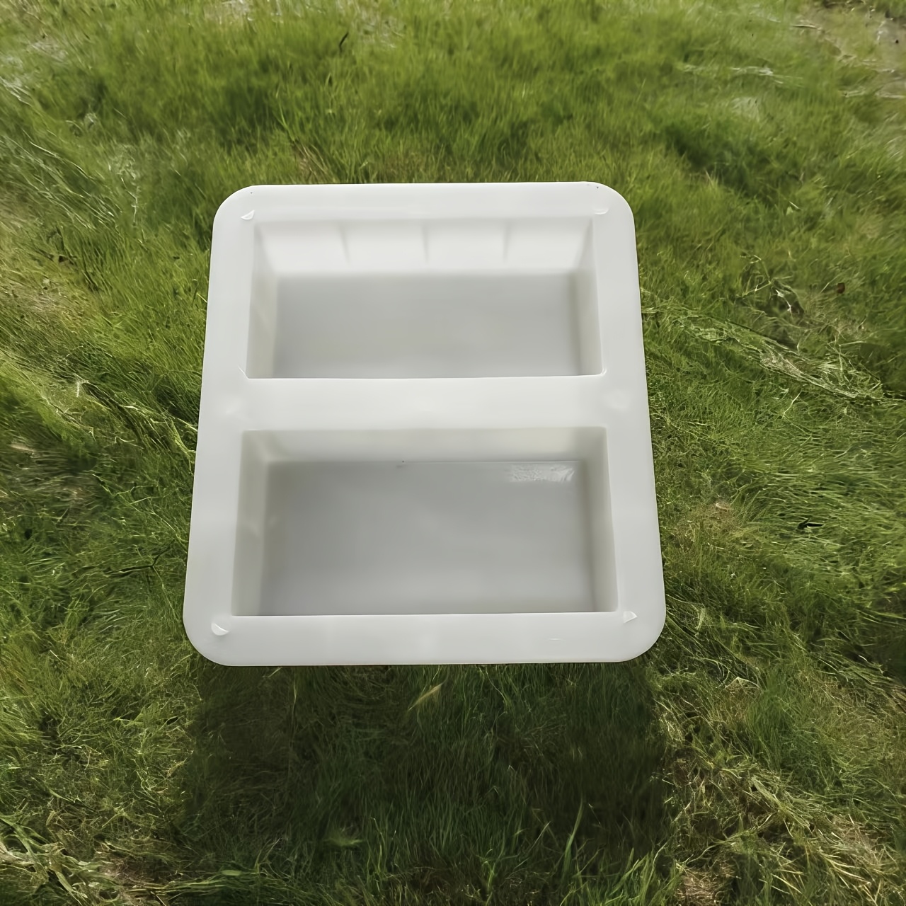TEMU 2-grid Rectangular Concrete Stepping Stone Mold | Reusable Garden Pathway Paving Mould | For Walkway, Patio, Backyard And Landscaping | Durable,