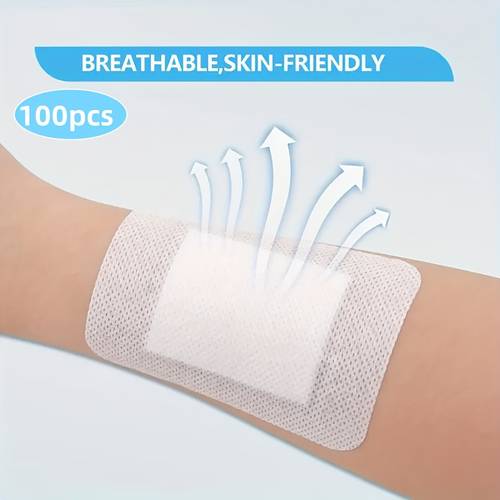 100pcs hypoallergenic transparent pu bandages breathable comfortable skin ideal for first care prevents suitable for sensitive areas wound care supplies