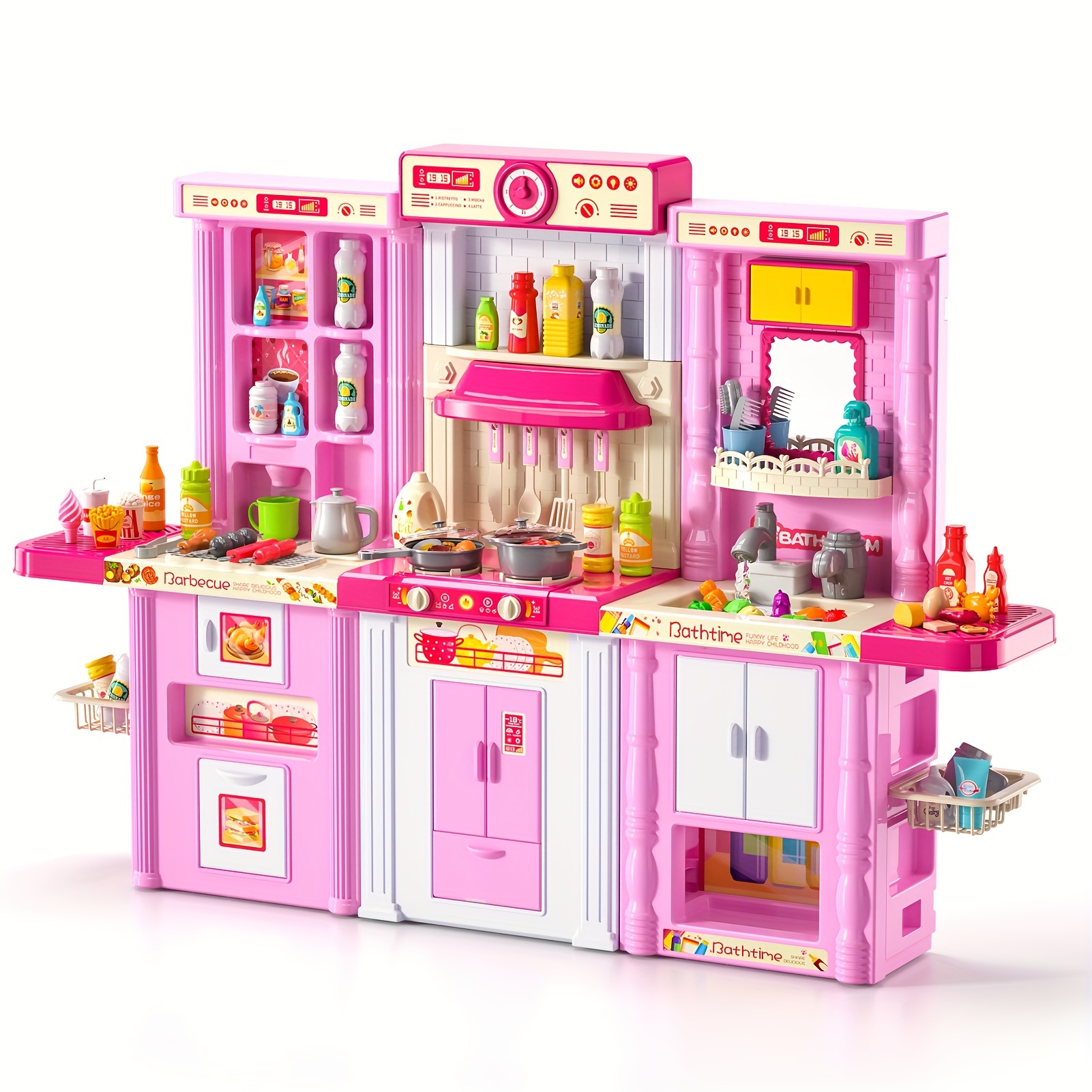 

Play Kitchen Toys For Toddler Kids, Play Kitchen Set Includes Toy Kitchen Accessories For Pretend Play, Kids Kitchen Playset Toys Christmas, Gift