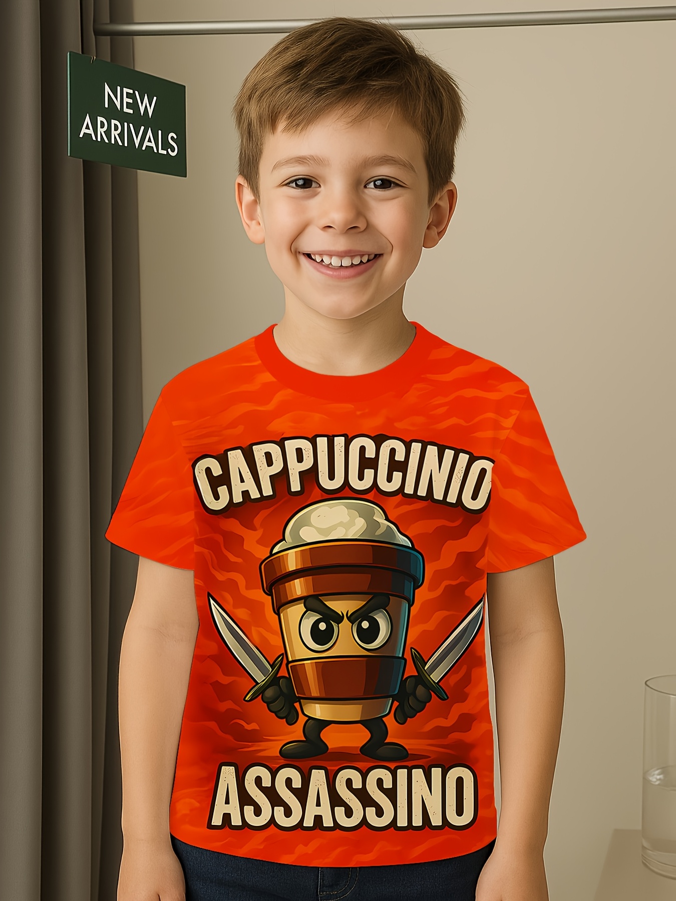 Top Copameral T-Shirt Manica Corta Per Bambini E Ragazzi - 100% Cotone
