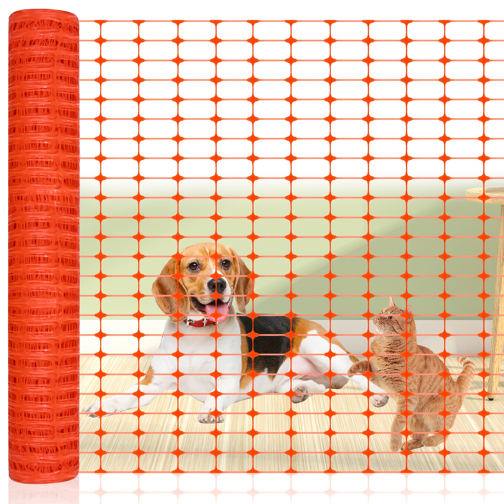 

Yardin Plastic Warning Net Outdoor Barrier Fence Roll Protective Nets 100cm Height Fence For Pets Or Poultry Construction Fence For Garden, , Ponds, Construction Sites (orange)