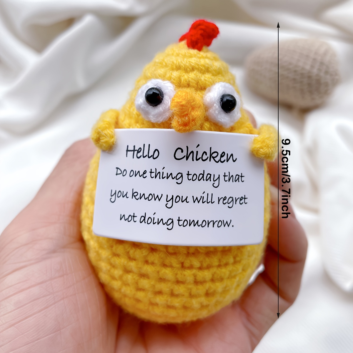 Positive Potatoes Home Room Decor Ornament Knitting Inspired Toy