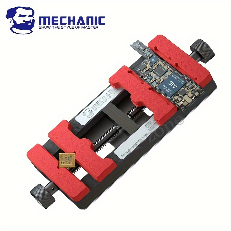 

Mechanic Ori-mini High Temperature Repair Station Pcb Holder, Bga Soldering Support Fixture With Brushed Steel Spring Clamps For Pcb Board Glue Removal