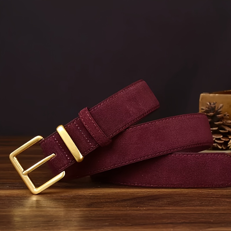 TEMU Vintage Matte Belt For Women | Simple , Versatile With Jeans, Copper Alloy , Ideal For Night Out And Weekend Casual
