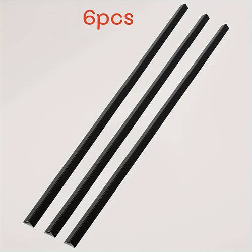 6pcs decorative metal aluminum wall corner guards covers protectors for black white silvery golden