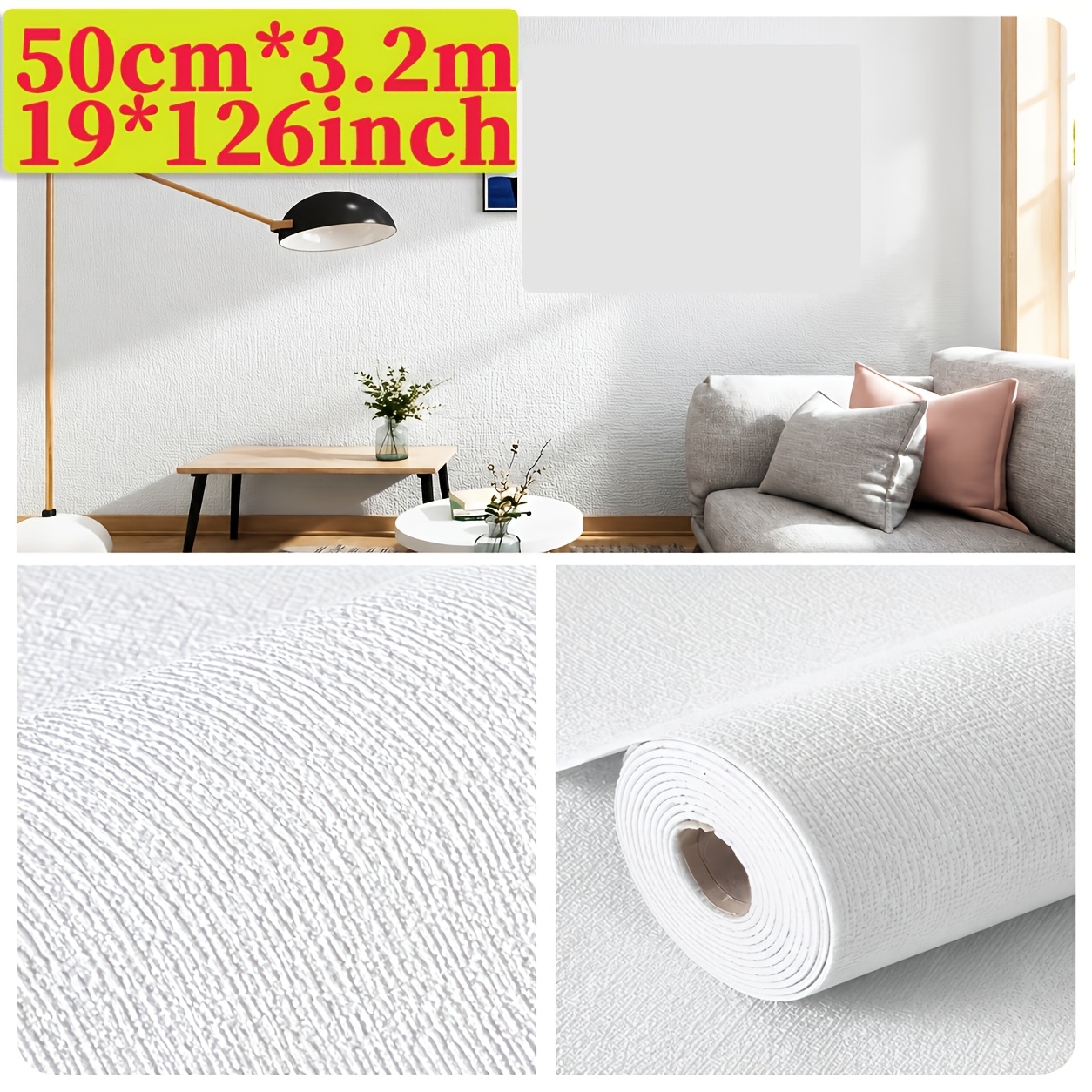 TEMU Sticker mural anti-collision haute qualité épais et isolant à la chaleur de 126 pouces - Sticker mural intérieur épais isolant anti-froid,