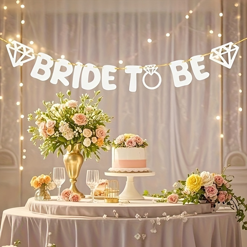 Image of Wedding Banner Decoration Paper Wedding Garland Supplies Proposal Sign Outdoor Party Photo Props Decoration
