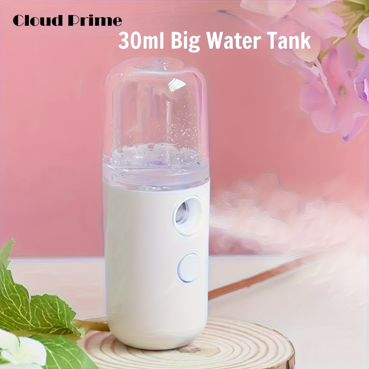 cloud prime   mist sprayer formaldehyde free facial steamer for dry skin portable handheld moisturizing atomizer with usb charging 4v or lower operating voltage rechargeable lithium battery 0