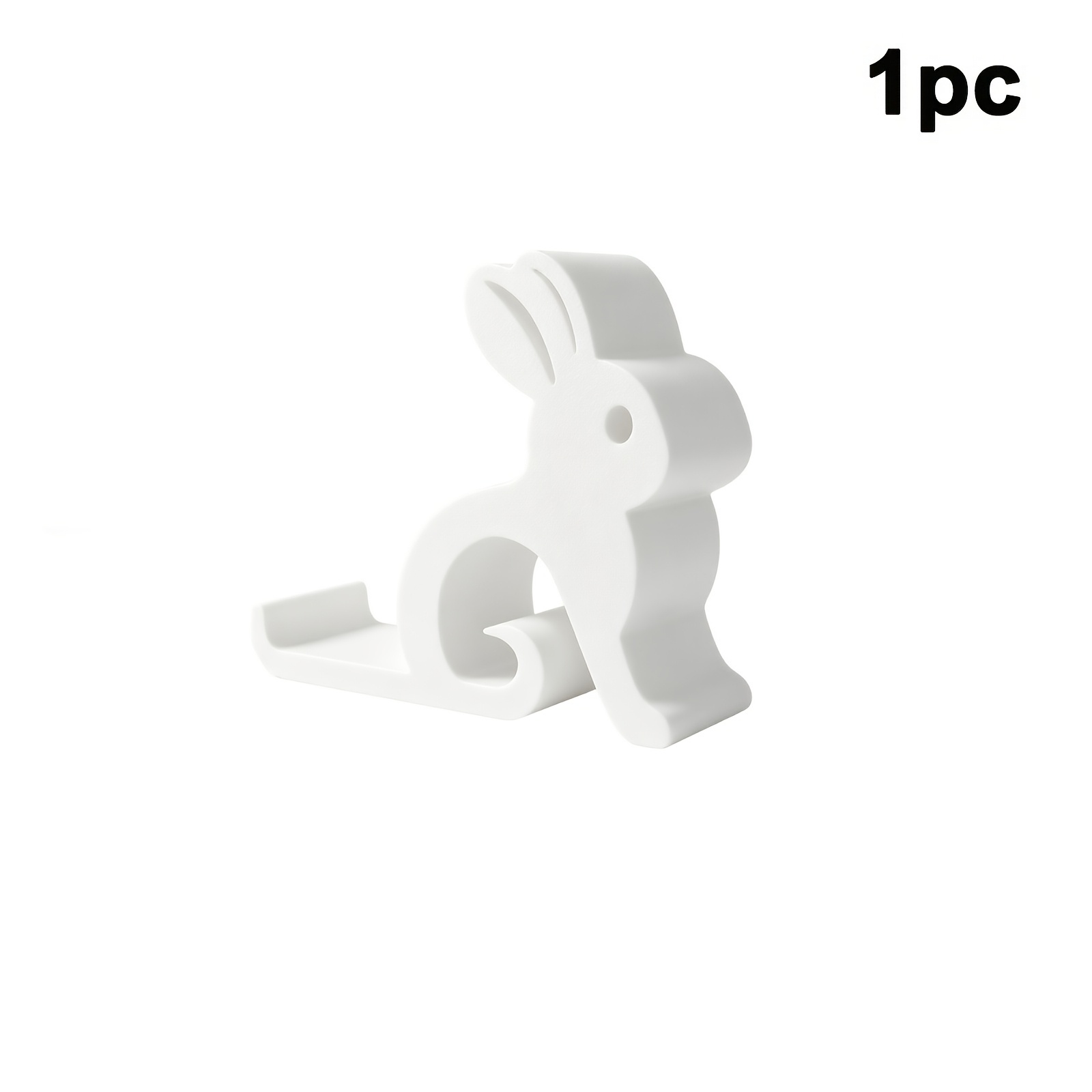 TEMU 1pc Cute Rabbit-shaped Phone Stand – , Convenient And Fashionable, Exquisite Accessory. Suitable For Phones And Tablets; Ideal For Office Desks