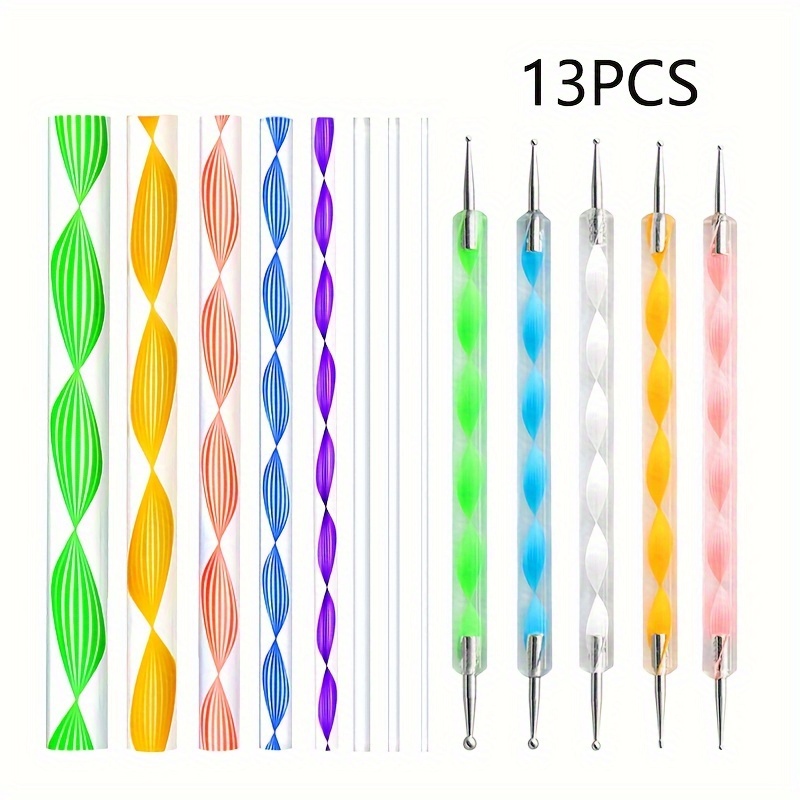 

13-piece Set Of Acrylic Mandala Tools For Diy Dot Painting And Embellishing - Includes Templates And Dotting Tools For Crafting Beautiful Designs