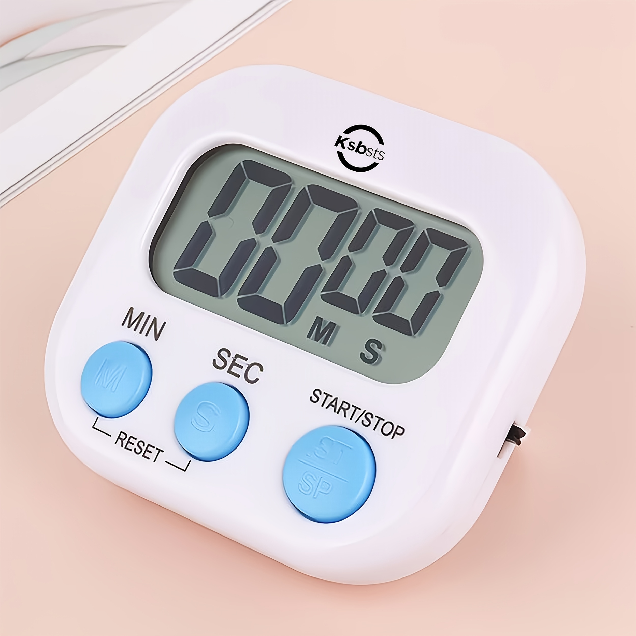 TEMU Digitaler Küchenwecker mit großem LCD-Display Alarm, magnetisch/Ständerhalterung, /Down, Minuten Sekunden, geeignet für Kochen, Backen, Sport,