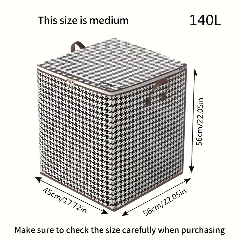 Storage Box, Blanket Storage Bag, Storage Container With Handle, Closet Storage Box, Under-bed Storage