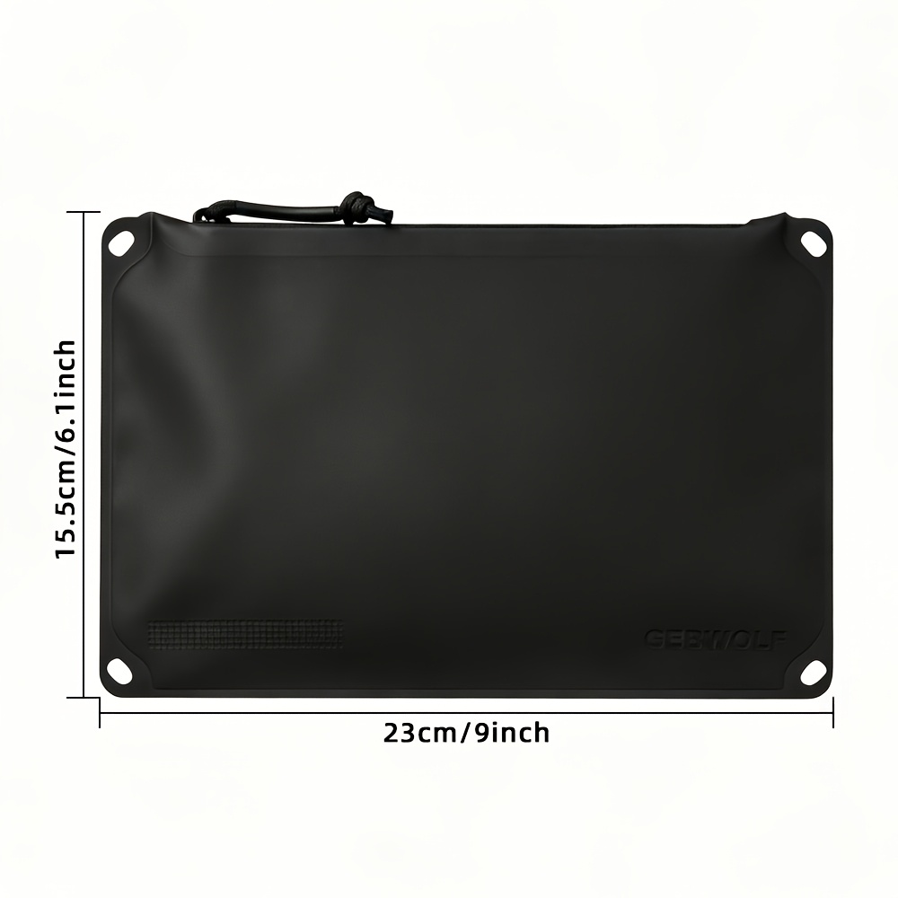 TEMU Pochette de fenêtre à fermeture éclair, sac tactique pour outils et équipement de stand de tir