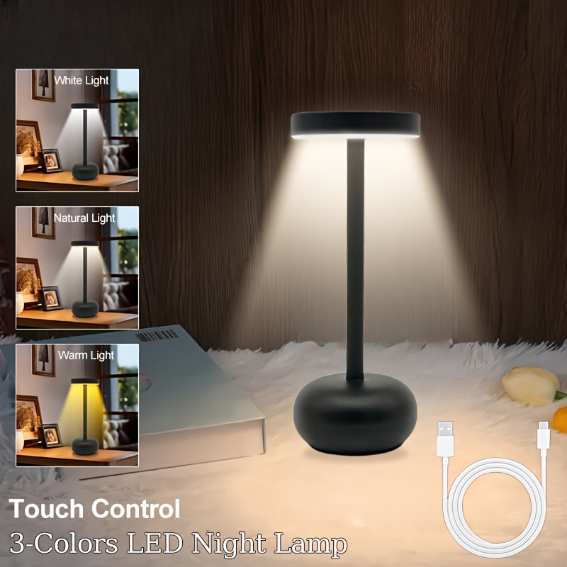 3-Wege Touch Tischlampe – Sensor-Dimm-Schalter Für Schreibtisch & Nachttisch