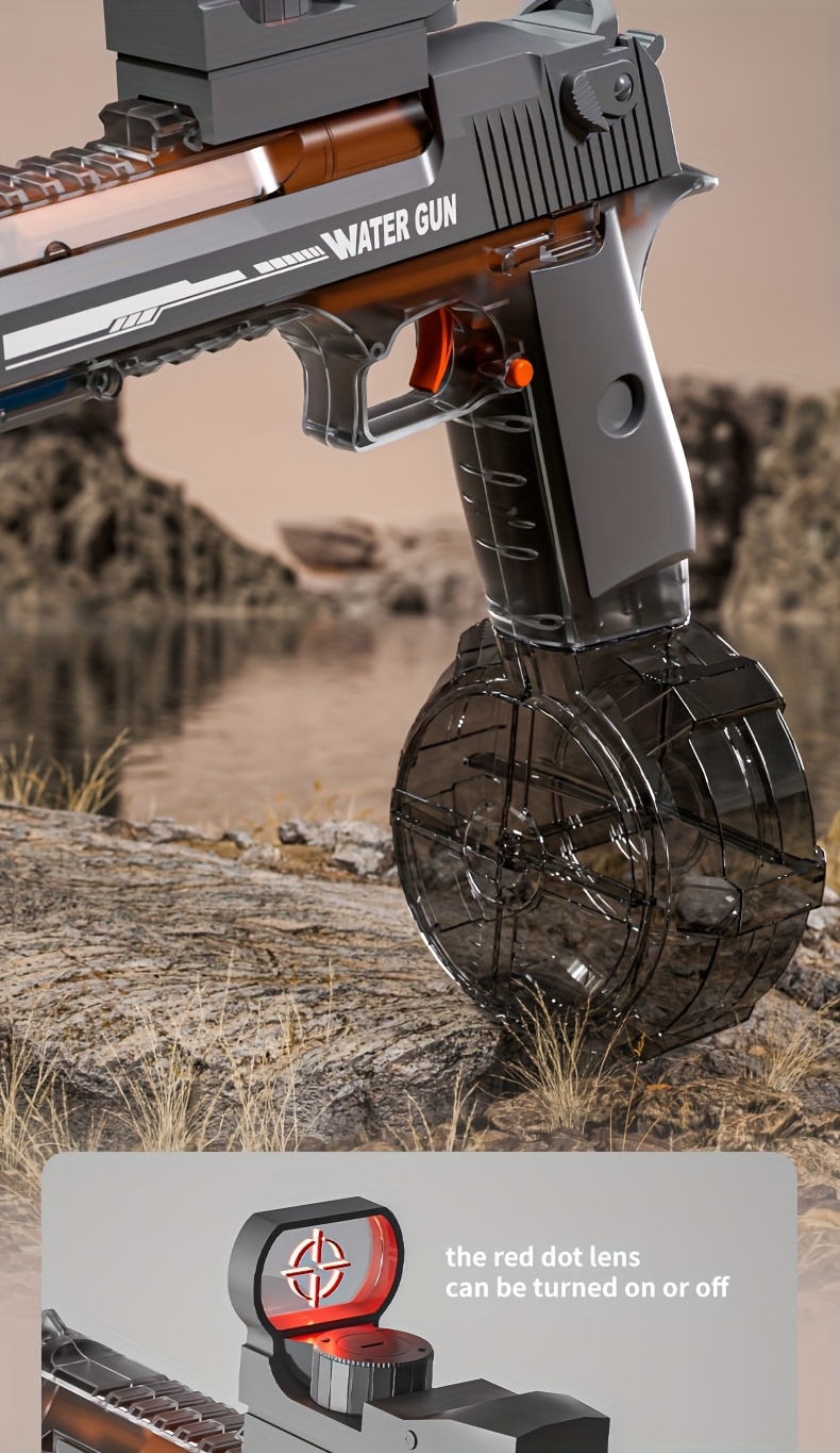 1/2 Pack Electric Water Guns for Adults And Kids, Automatic Water Spray Guns with Range Up to 32 Feet, Summer Outdoor Beach Swimming Super Water Gun Toys, Gift for 3 4 5 6 7 8 9 10 11 12 Years Old