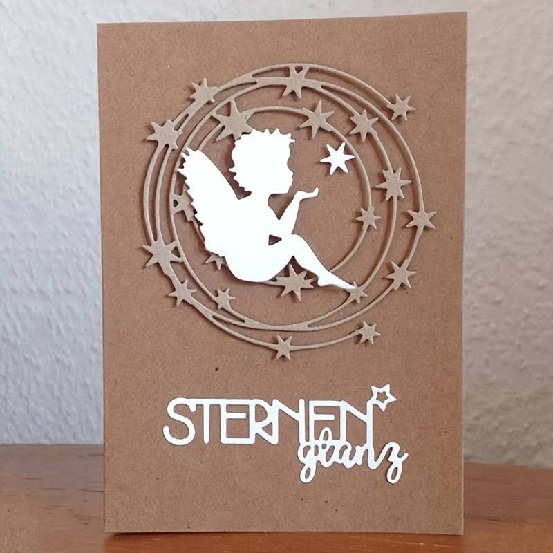 Fustelle In Metallo Per Scrapbooking - Set Con Forma Di Pesce 8x6 Cm - Decorazione Per Biglietti E Album