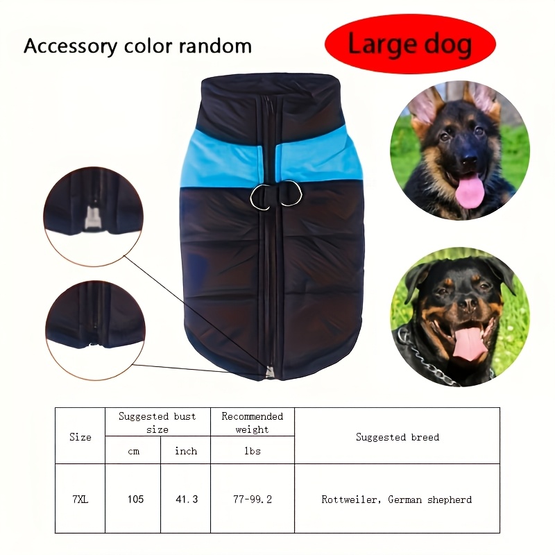 E-shop Haustierkleidung Große Hundeweste Ski-Jacke Herbst Winter Warme Haustierbekleidung
