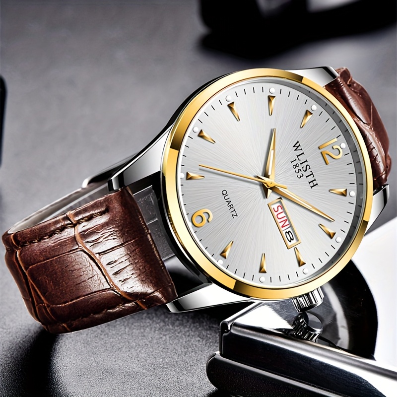 Stylish Minimalist Quartz Watch for Men with Luminous Features