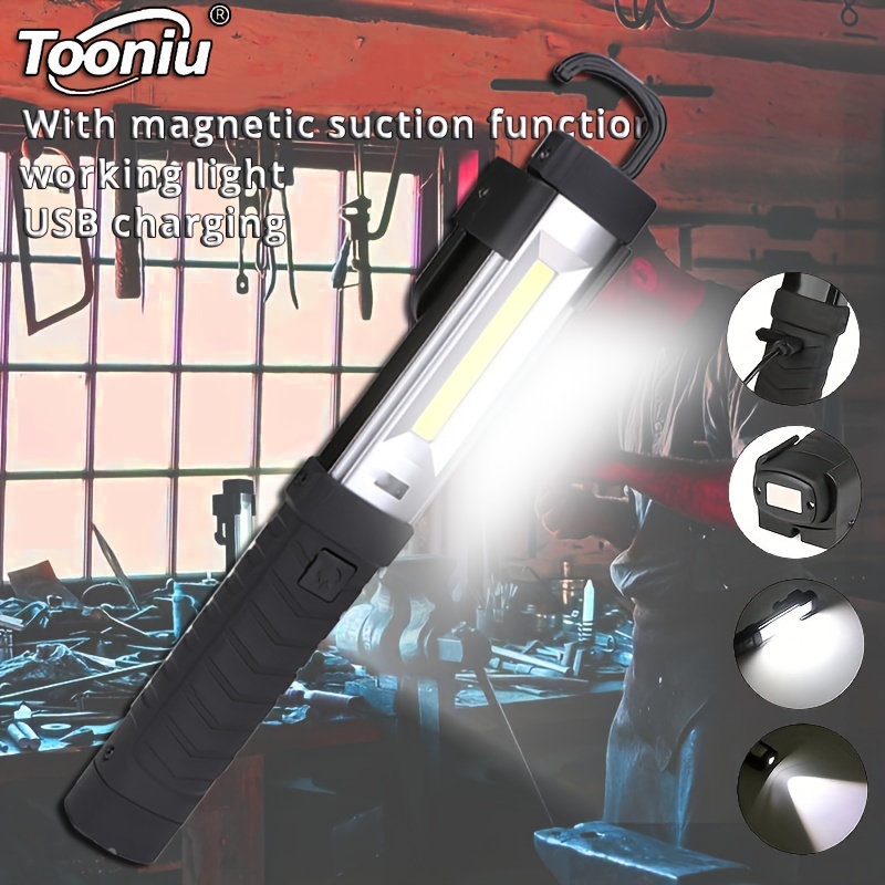 

Portable Magnetic Led Work Light For Outdoor And Car Repair - Strong And Multifunctional With Emergency Flashlight