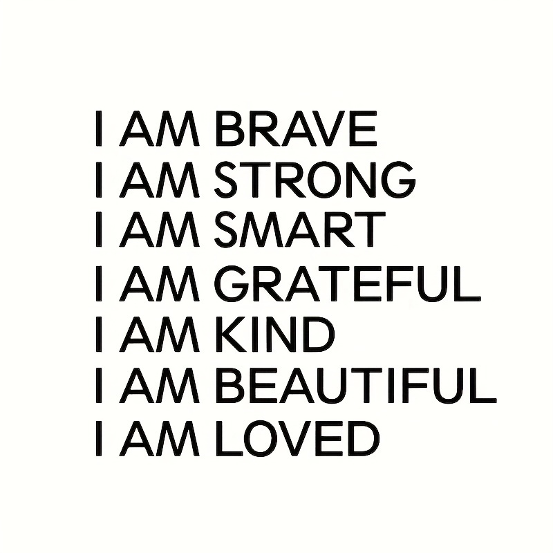 Positive Affirmations Sticker, Car Sticker