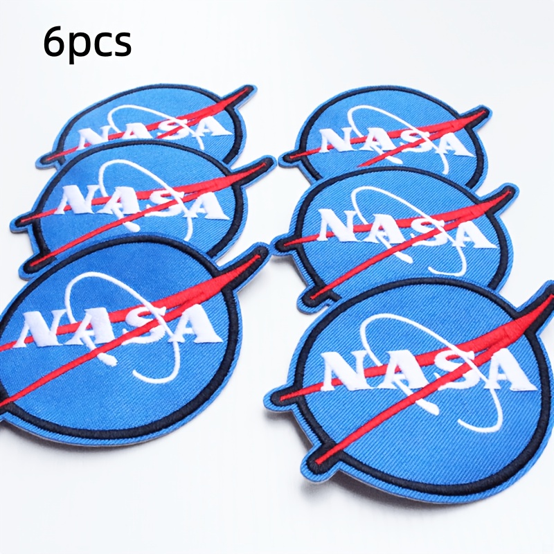 TEMU 3/6pcs Lettres Blanches, Parfaites pour Vestes, Chapeaux, Sacs à Dos - Badges d'Exploration , Décorations d'Astronaute