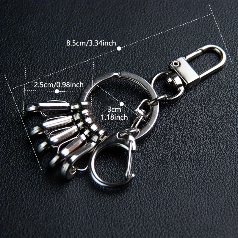 1pc Keychain Rings Alloy Cool Keychain Father's Day Gift