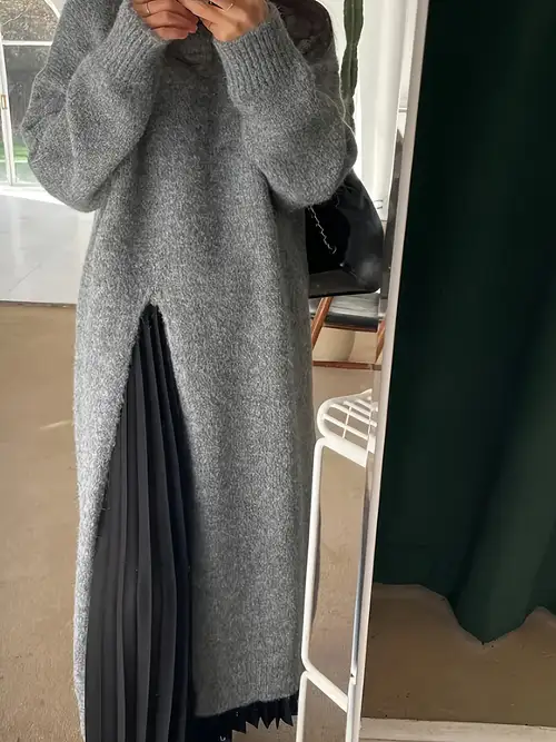 high end dress winter women 6 Winter Dress Trends: Cape, Blazer & Plaid Dresses