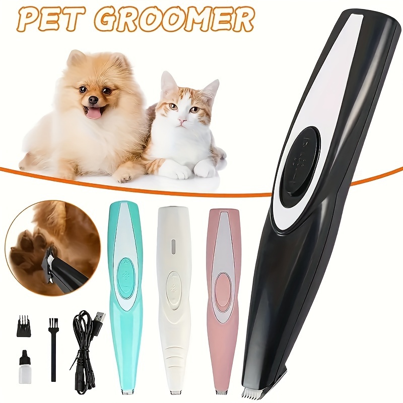 

1 Piece/pet Hair Clipper, Cat And Dog Foot Carving Clipper, Pet Hair Trimmer, Electric Hair Clipper, Pet Shaver Set, Usb Rechargeable Dog And Cat Shaver, Cordless Electric Silent Pet Beauty Tool