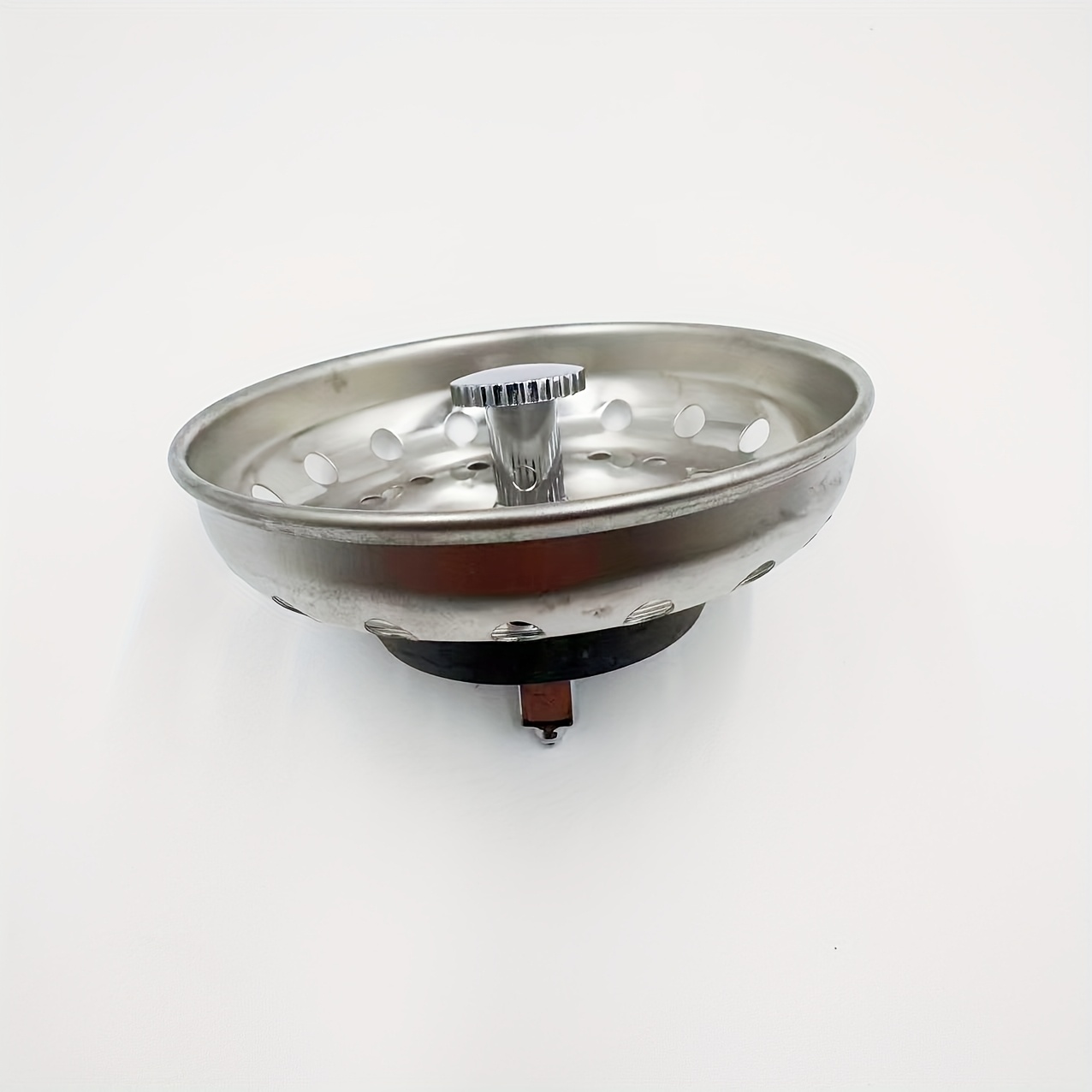 TEMU Dcdray Crépine et Bouchon d'Évier de Cuisine, Combo Panier Clip à Ressort de Remplacement pour Drain Standard de 3-1/2 pouces, Panier et Tige en