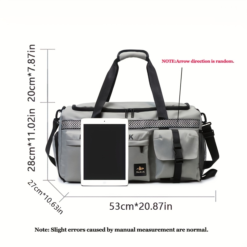 1-Pack Outdoor Gym Duffle Bag with Separate Shoe Compartment, Wet and Dry Separation, Multi-Pocket Large Capacity Travel Bag, Casual and Versatile Portable Backpack, Stylish Sporty Luggage Bag, Unisex, Suitable for Back-to-School Season