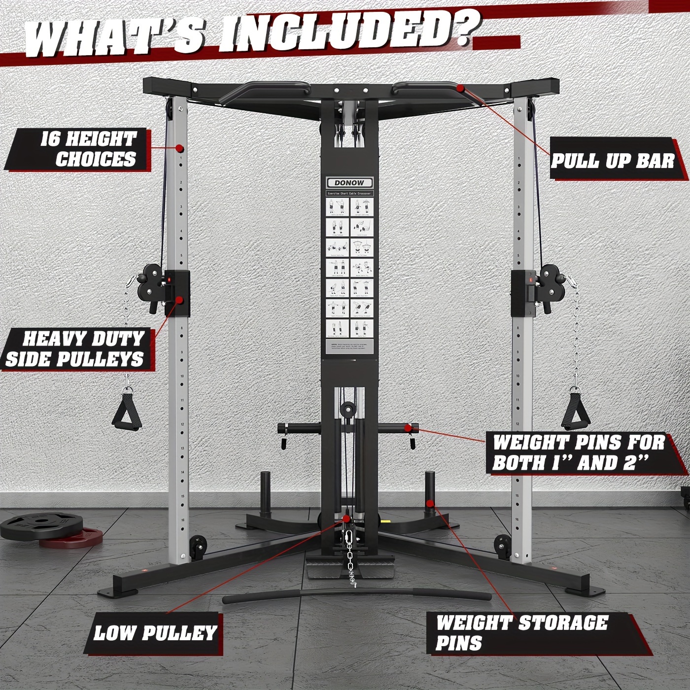 cable crossover machine cable fly machine home Temu