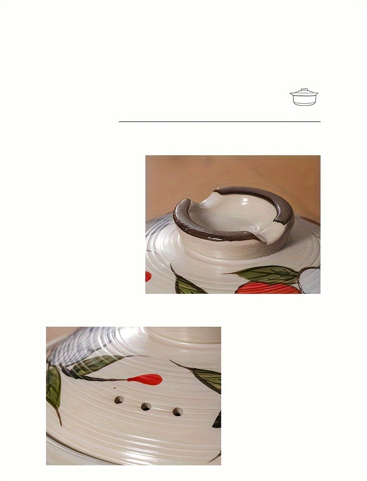 japanese inspired ceramic casserole high temperature resistant gas   for   details 6