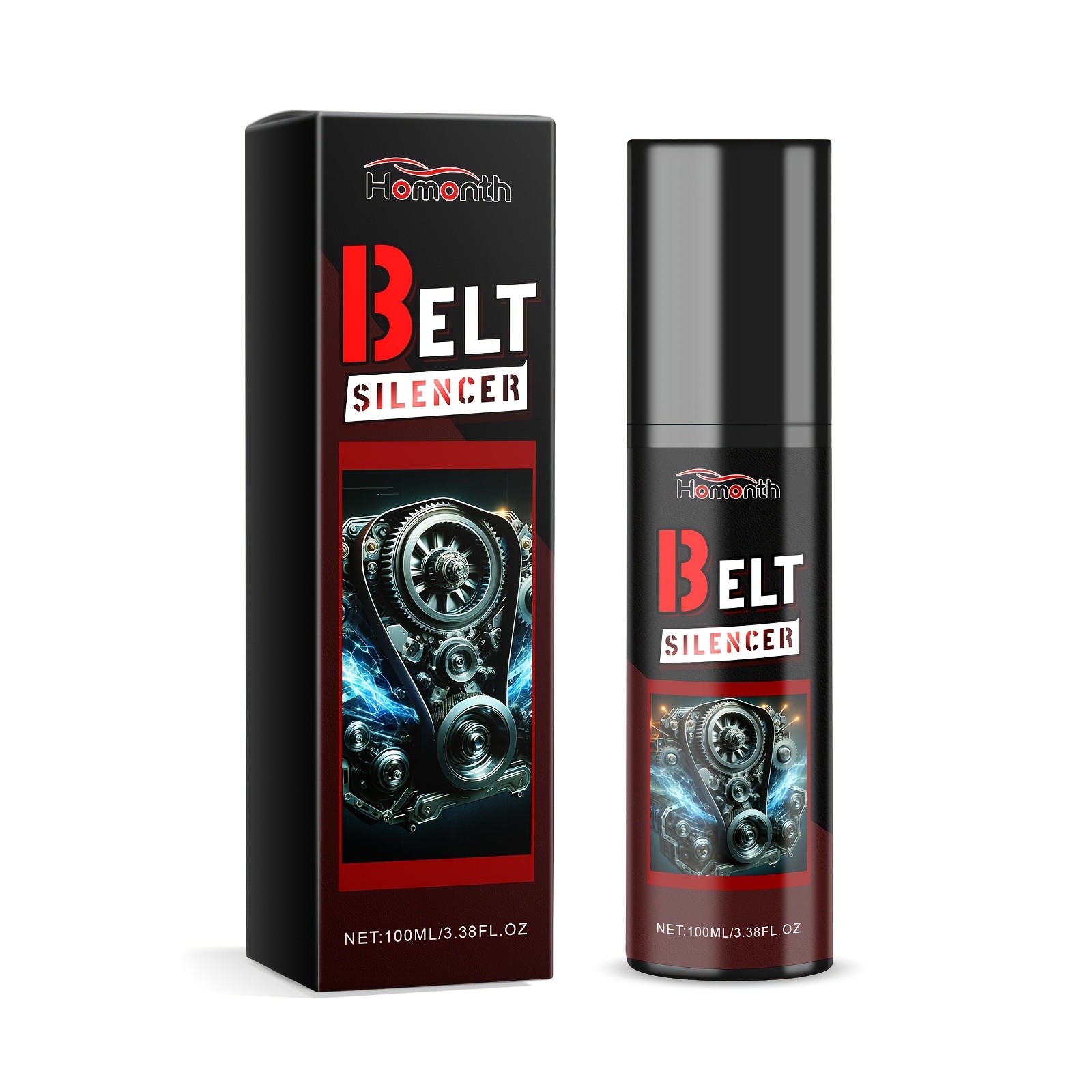 TEMU 1pc Belt For Automotive Engine Belts - Noise Reduction Lubricant, Performance Maintenance Oil, Fit