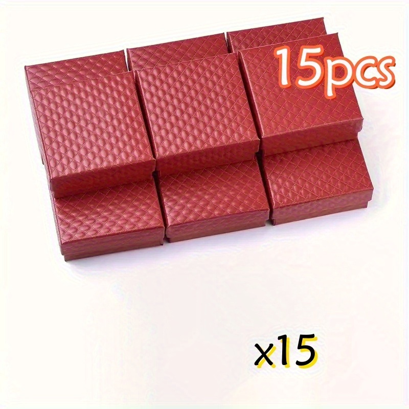 4/6/8/15pcs Square Jewelry Gift Box for Valentine's Day