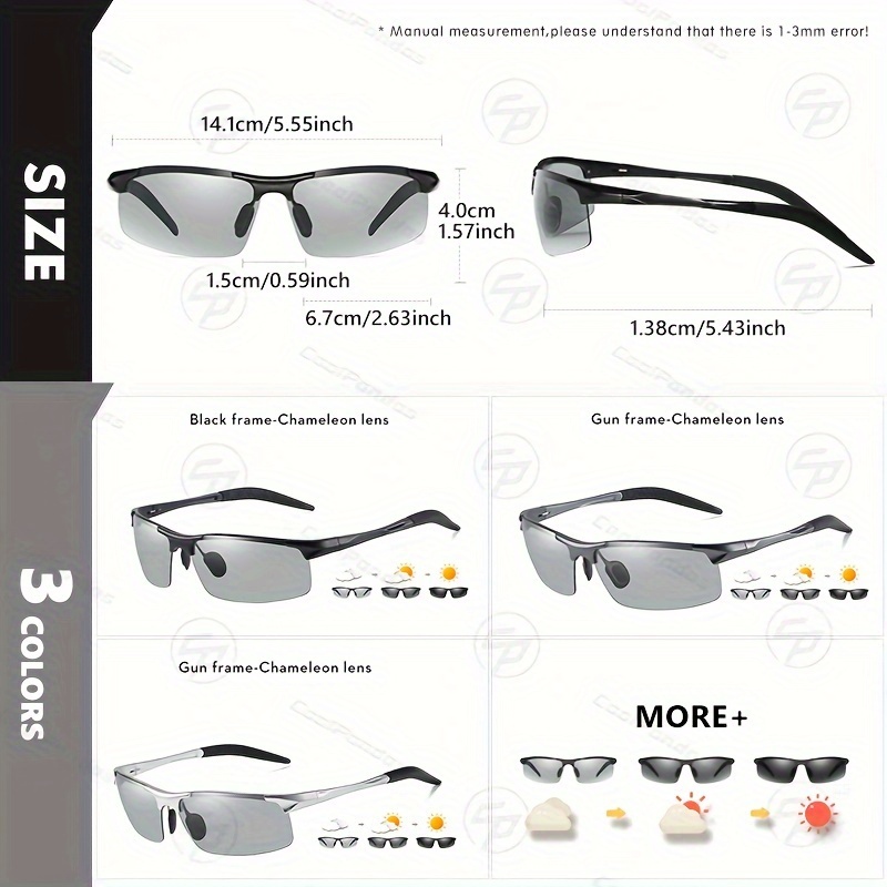 Photochromic Sunglasses Polarized Lens