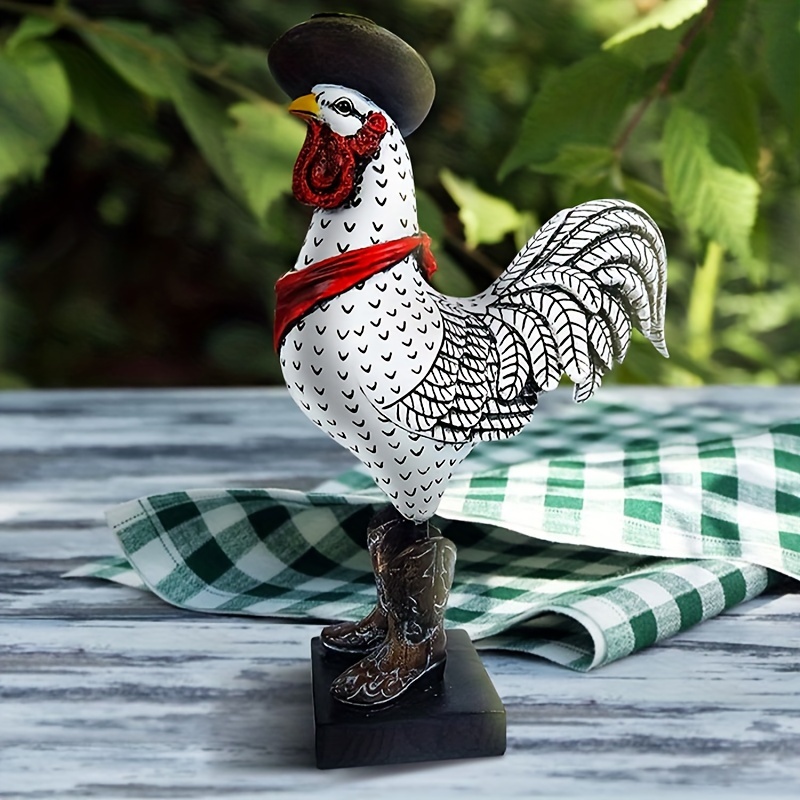 

Liffy Rooster Garden Decor, Indoor Rooster Figurines Home Decorative Ornaments, Farm Animals Yard Decorations Outdoor, For Living Room, Bedroom, Lawm, Patio