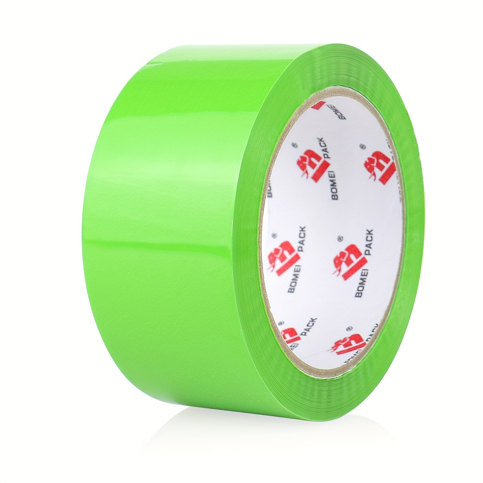 Image of Pack, Light , 1 Roll Of Grass With Cutter, Width 1.89 Inches X 55 Yards, Heavy-duty Shipping Tape, Sealing Tape, Light Tape, Moving Tape, For School, Office, Home, Packaging