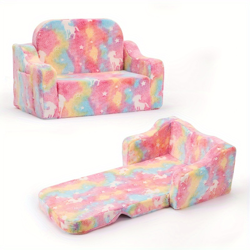 Luminous Cartoon   Sofa Chair, Printed Single Foldable Sofa, Sponge Star Sofa Chair