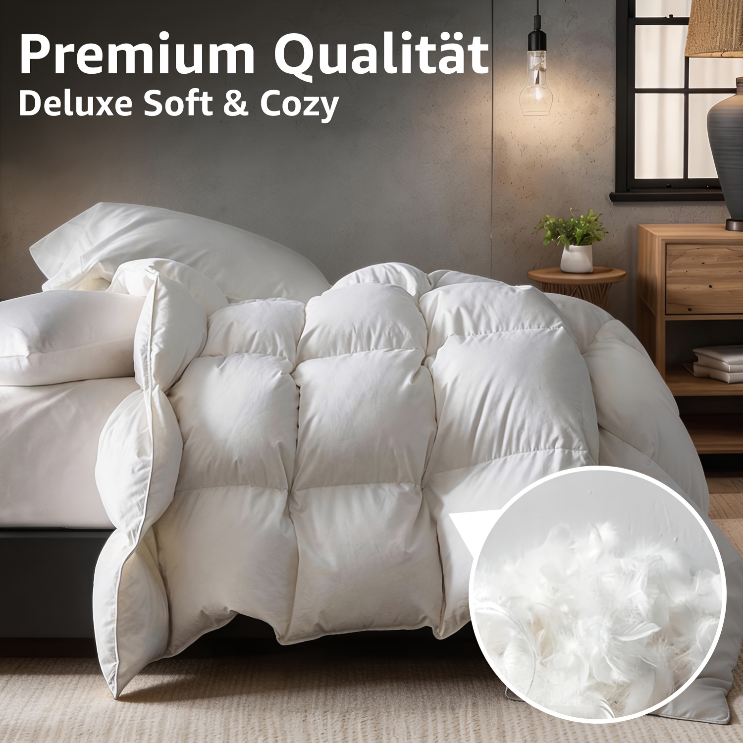 Down And Duvet - Down Filling - Warm - Hotel - 100% Cotton