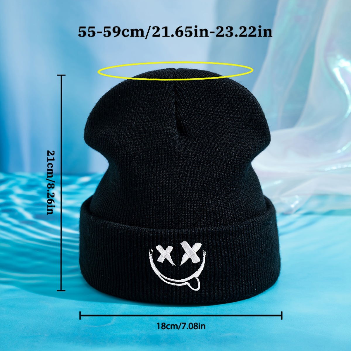 帽子 CALME _loose fit beanie BLACK mens autumn winter versatile beanie suitable - Temu South Africa