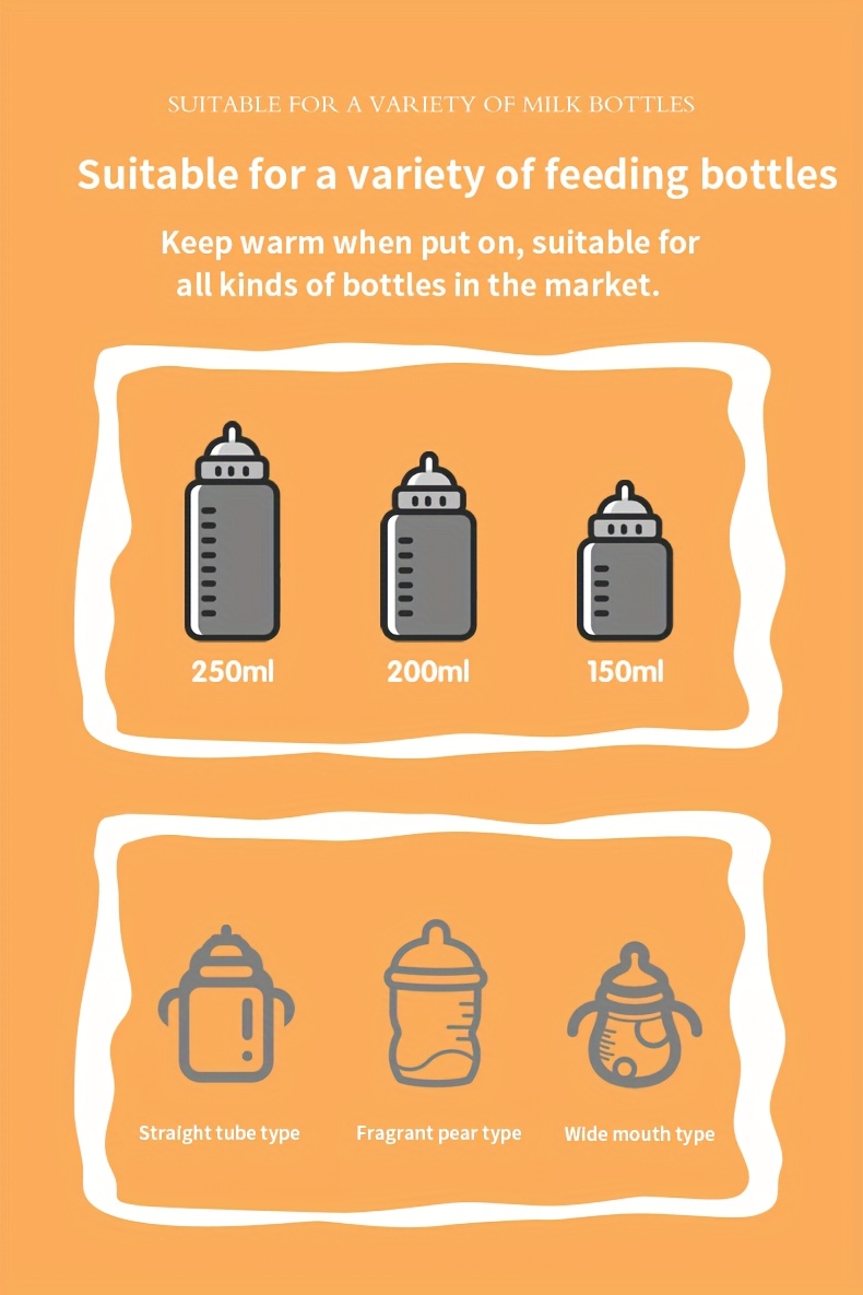 Electronic USB Plug-In Insulation Cover, Lightweight Design Constant Temperature Cover, One Click Operation Insulation Cover, Suitable for Various Bottle Constant Temperature And Travel Use