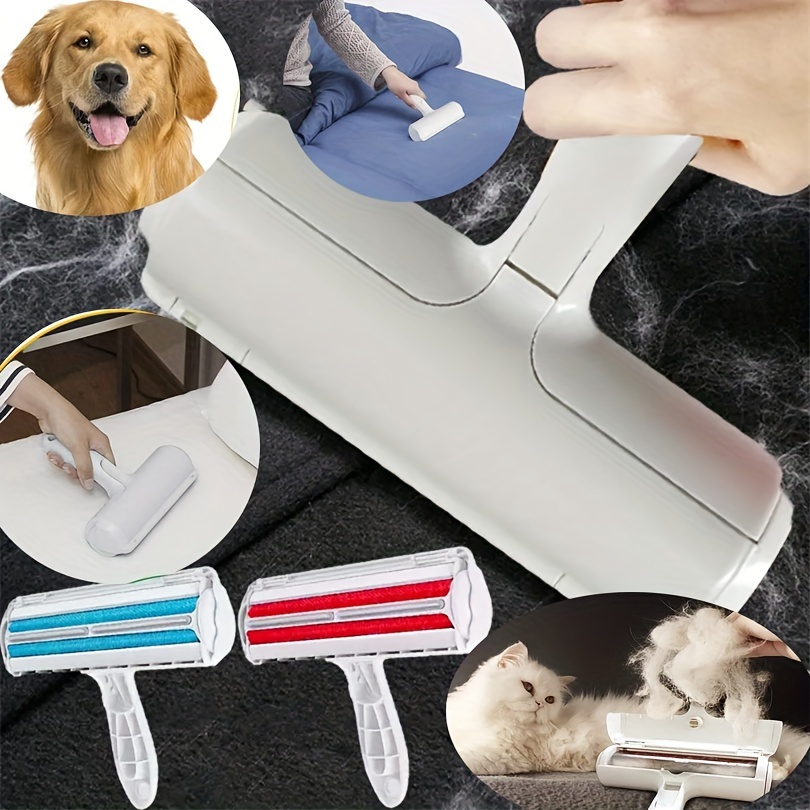  Removedor de pelo de mascotas, removedor de pelusas, juego de  rodillos de pelusa para depilación de perros y gatos, rodillo de pelusa  para base de autolimpieza, rodillo de pelusa multisuperficie y