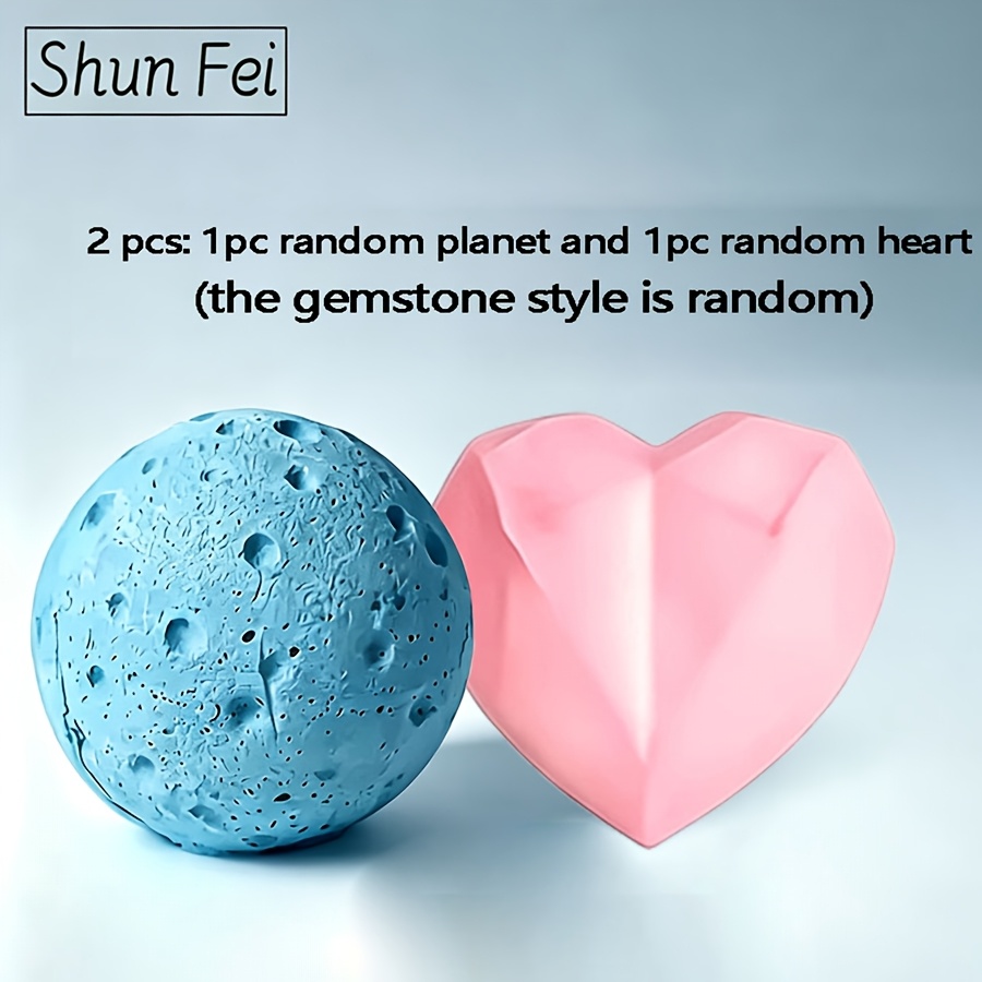 TEMU 2pcs Planet And Heart Treasure Hunt Set | Includes Multiple Gems And Surprises, Exploration Of World, Unisex Educational Toy, Perfect Christmas