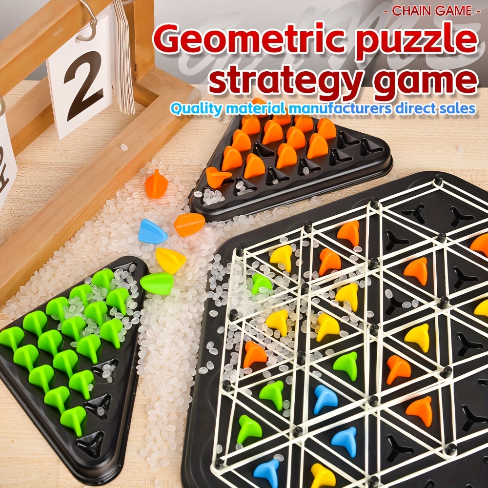 Triangular Interlocking Board Game Puzzle
