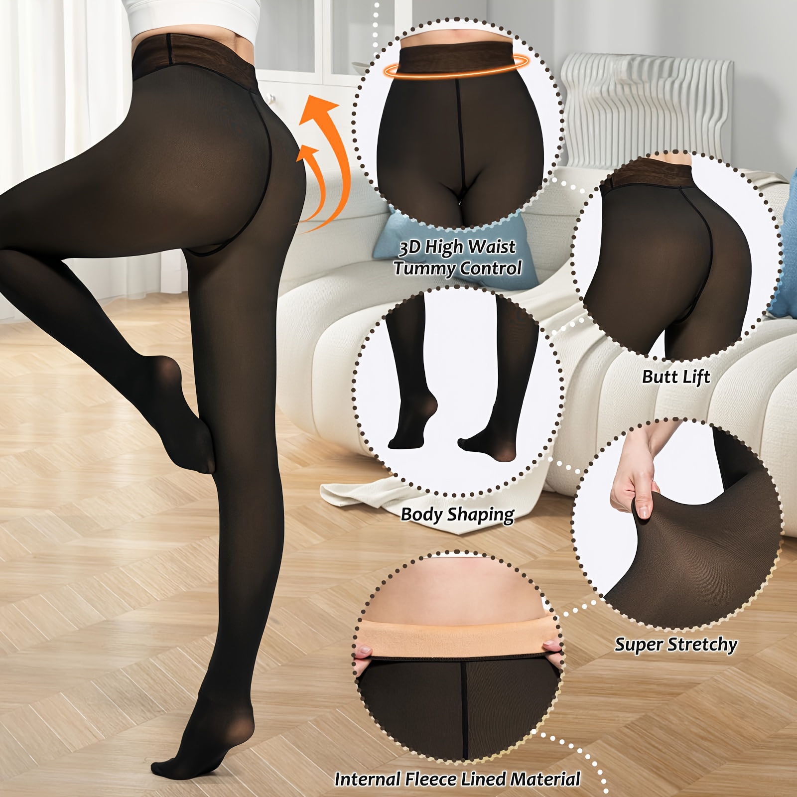 kvinnors med tunga fleecestrumpbyxor 230g arktiskt - Temu Sweden