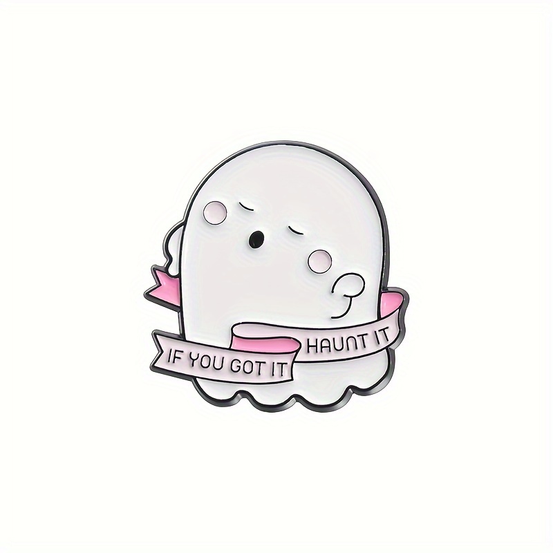 7pcs Ghost Enamel Pins Set Halloween Spooky Cartoon Punk Funny Jewelry Gift