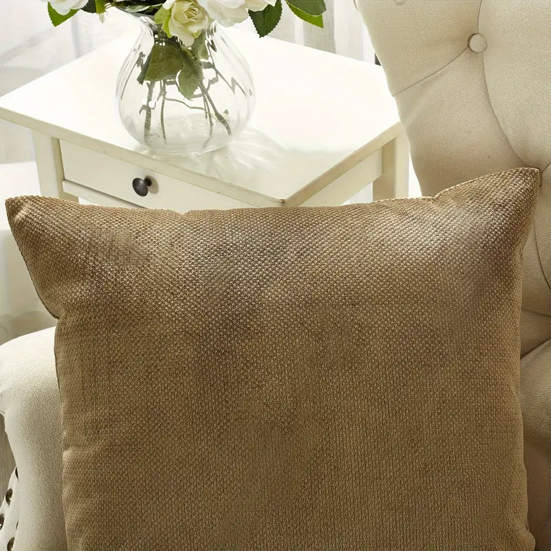 2pcs plush soft decorative throw pillow covers set with double sided no insert stylish cushion cover for sofa couch chair living room bedroom decor Product details 6