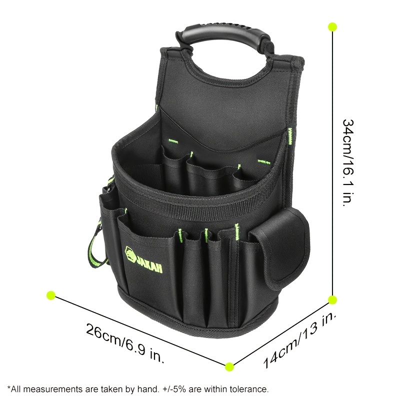 TEMU Borsa per attrezzi da elettricista, da , multifunzionale portatile per riporre ferramenta