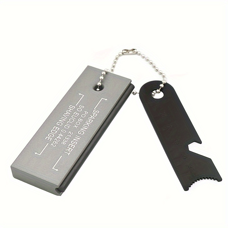 

American-style Survival Fire Kit - Aluminum Alloy Magnesium & Lighting Stone For Outdoor Camping